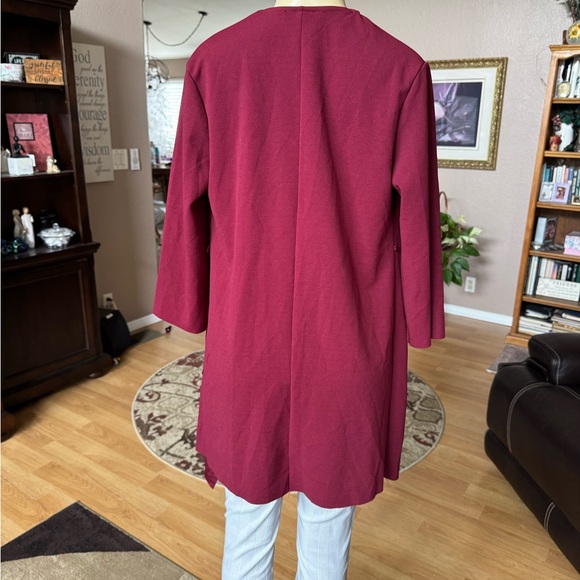 SHEIN red long sleeve cardigan w/pockets-size S - Picture 8 of 9